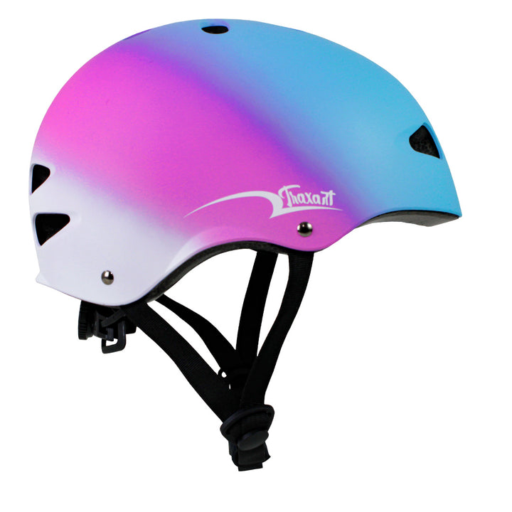 Capacete Intermediário Rainbow  Pink e Azul GC-209