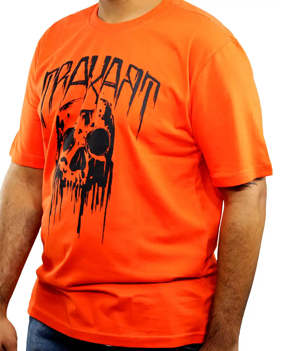 Camiseta Traxart Skull Laranja DZ-392