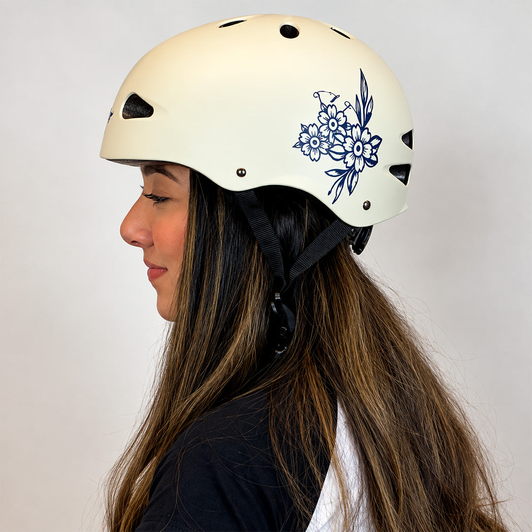Capacete de Micro Ajuste PETALS Creme GD-056