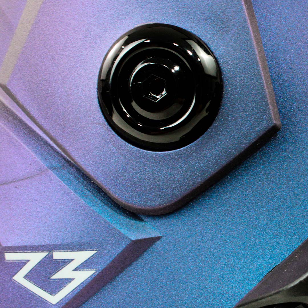 Patins New R3 Azul Holográfico - 110mm ABEC-9 Cromo