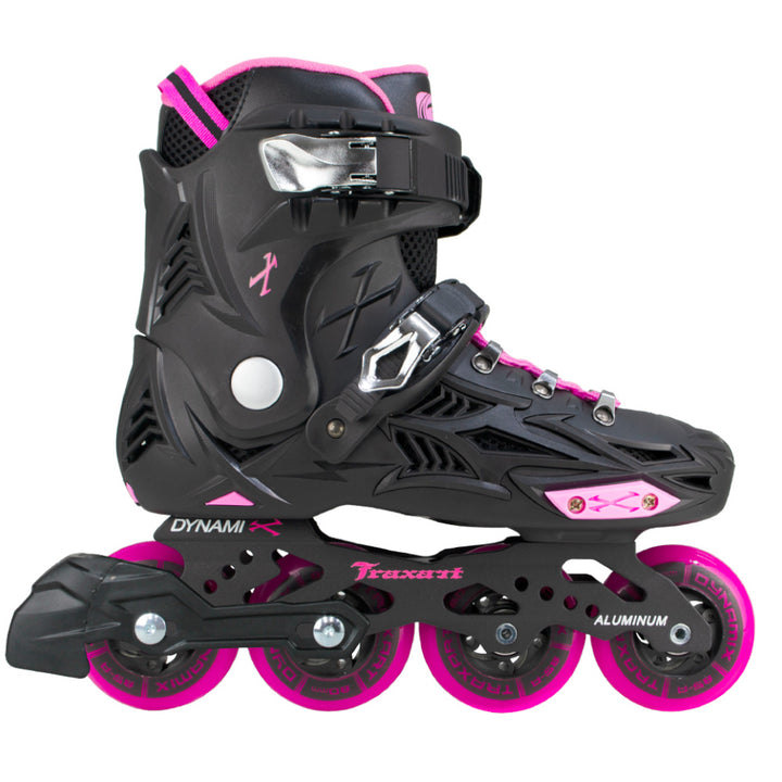 Patins Dynamix Rose com Freio - 80mm ABEC-7