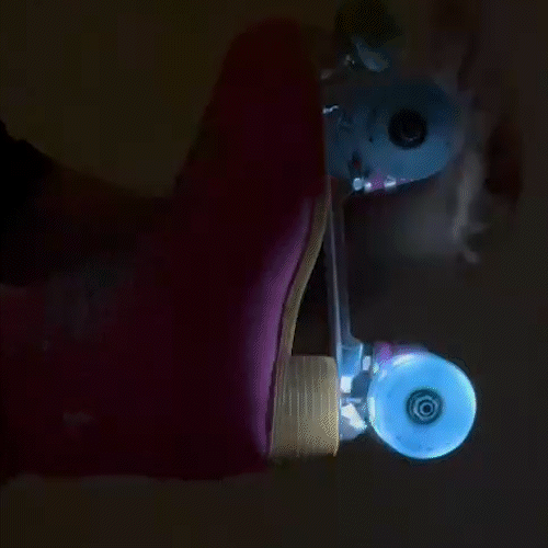 Kit Quad Foxxy Rosa com Rodas de LED Azul + (Brinde)