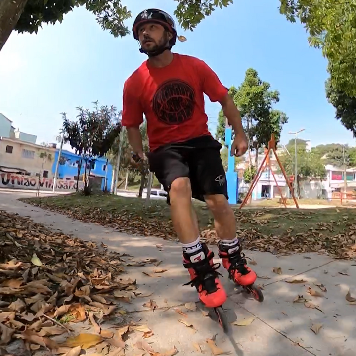 Patins Hype Vermelho - 110mm ABEC-9 Cromo