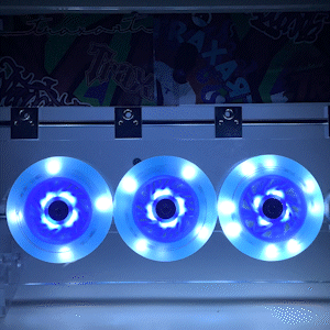 Jogo de Rodas LED Special Max Azul 110mm/85A