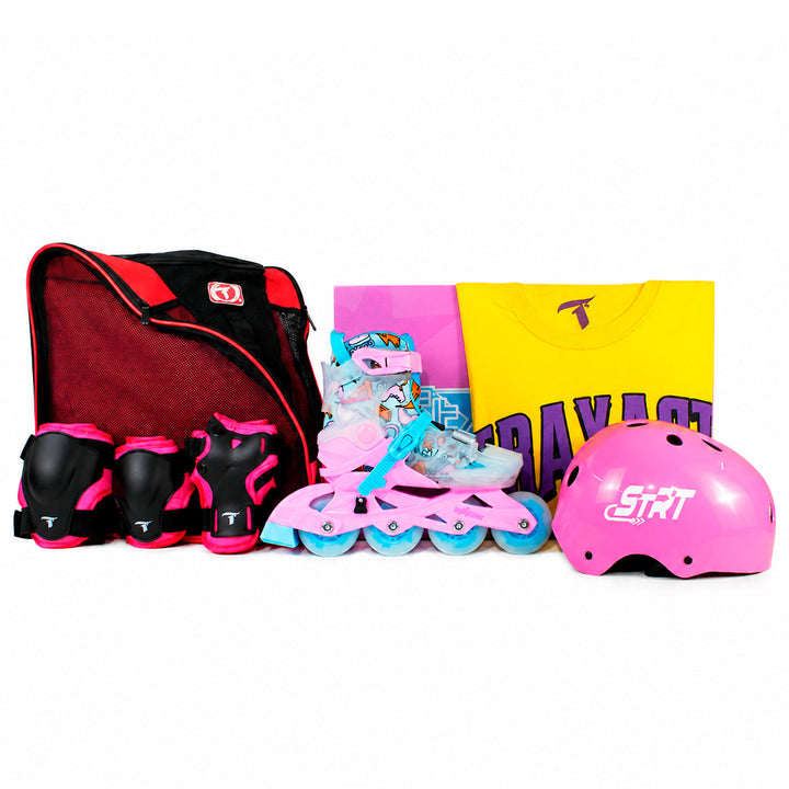 Kit Completo Infantil StarLight Rosa com Mochila + (Brinde)