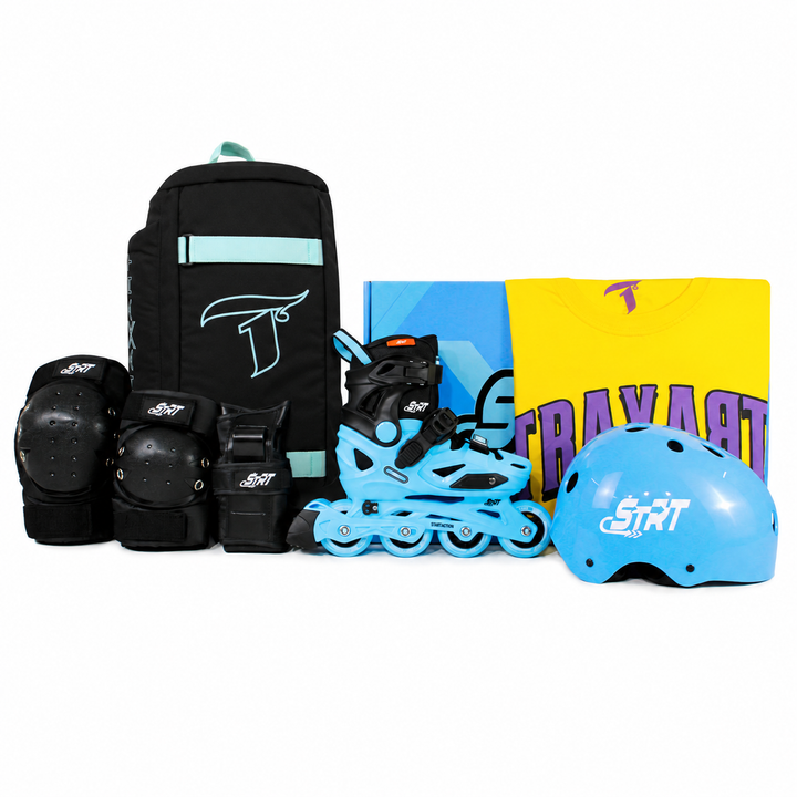 Kit Completo Infantil STRT Azul com Mochila + (Brinde)