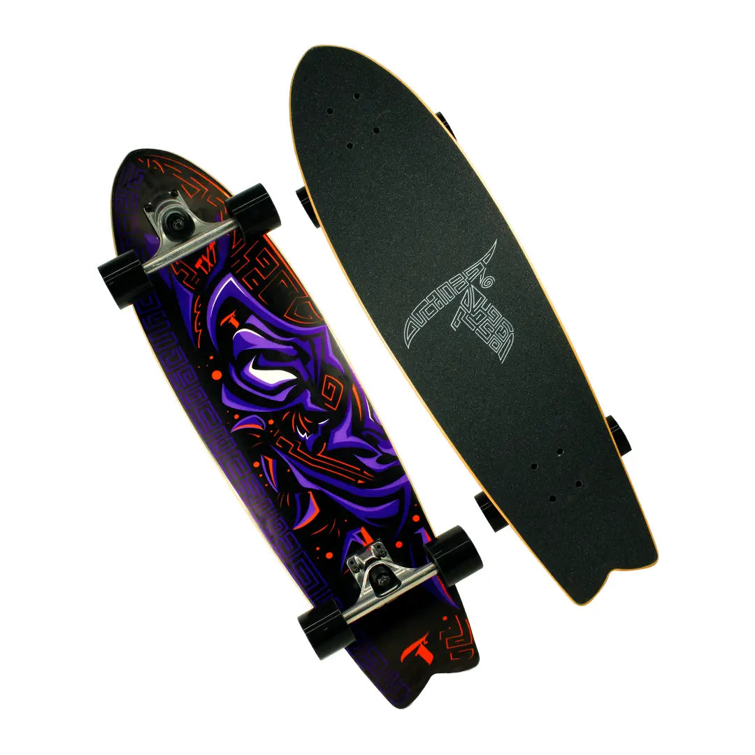 Longboard Fishtail Pantera 33” Simulador de Surf FA-082