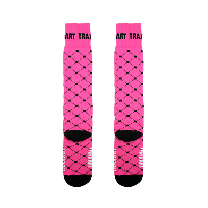 Meia Inline Traxart Quadradinhos Pink