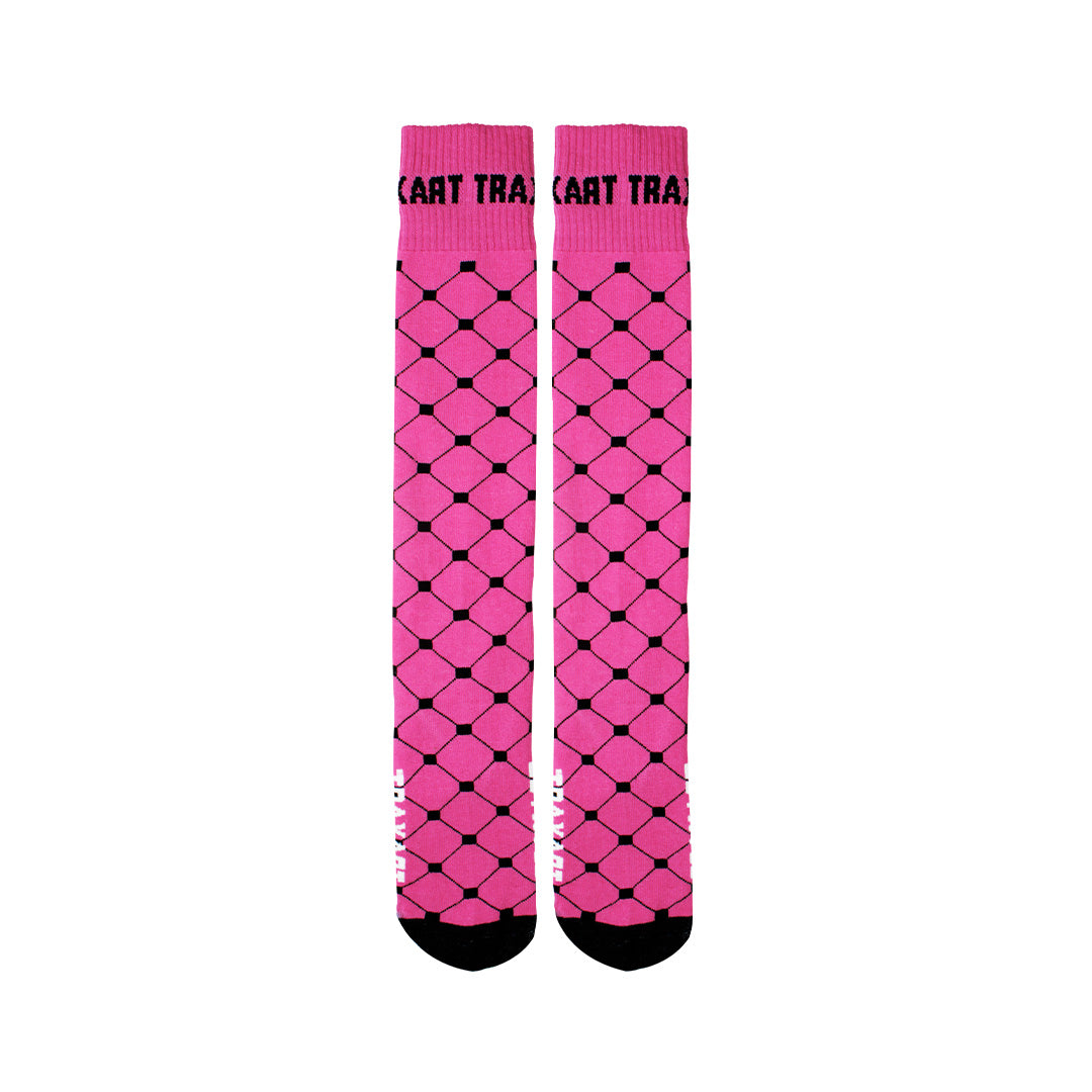 Meia Inline Traxart Quadradinhos Pink