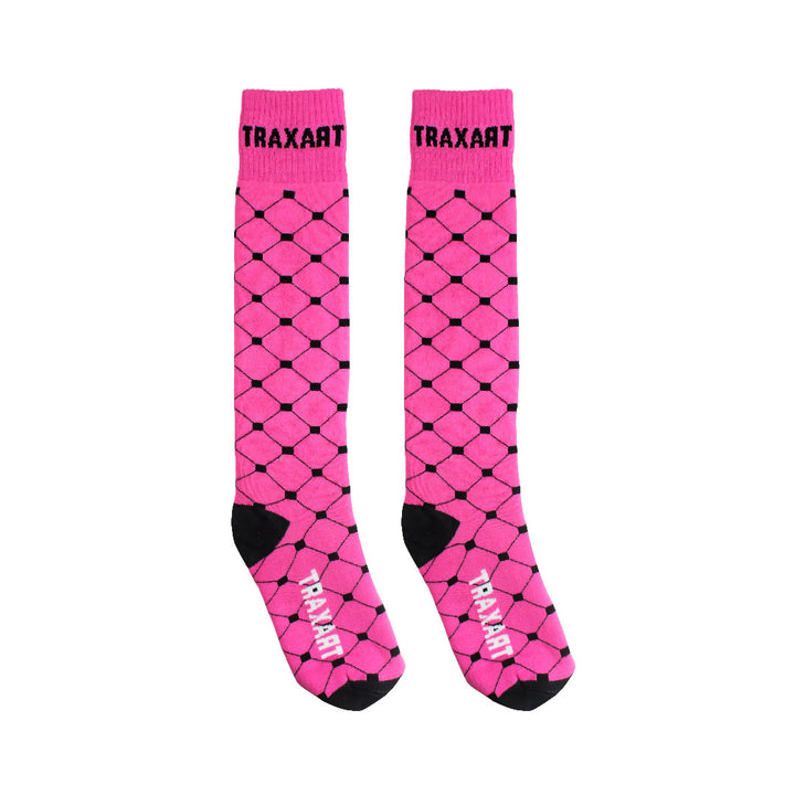 Meia Inline Traxart Quadradinhos Pink