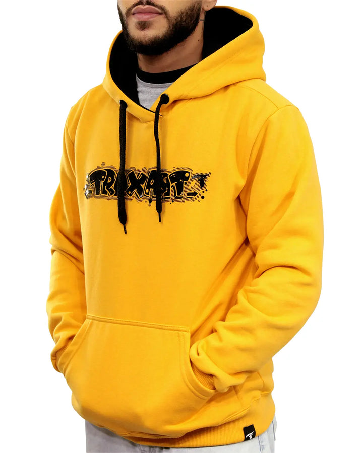 Moletom Canguru Masculino Traxart Amarelo FA-026