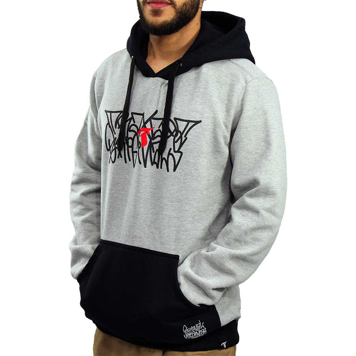 Moletom Canguru Masculino Traxart Cinza FA-028