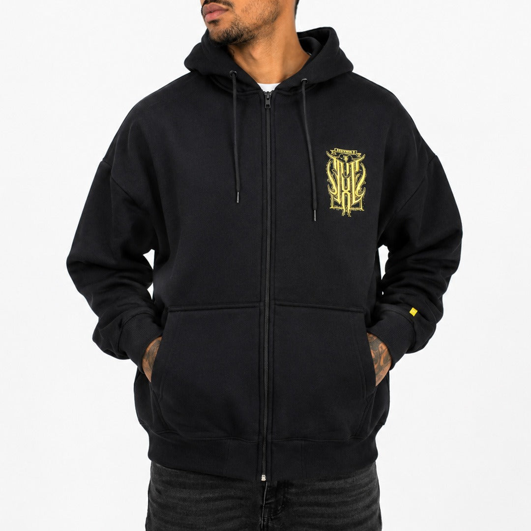 Moletom Masculino Urban Preto com Zíper GD-067