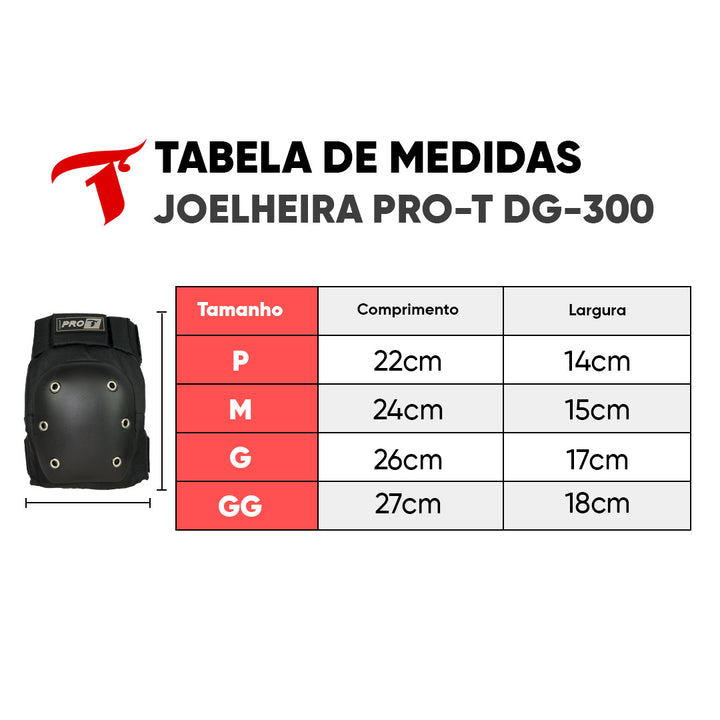 Joelheira Traxart Pro-T DG-300