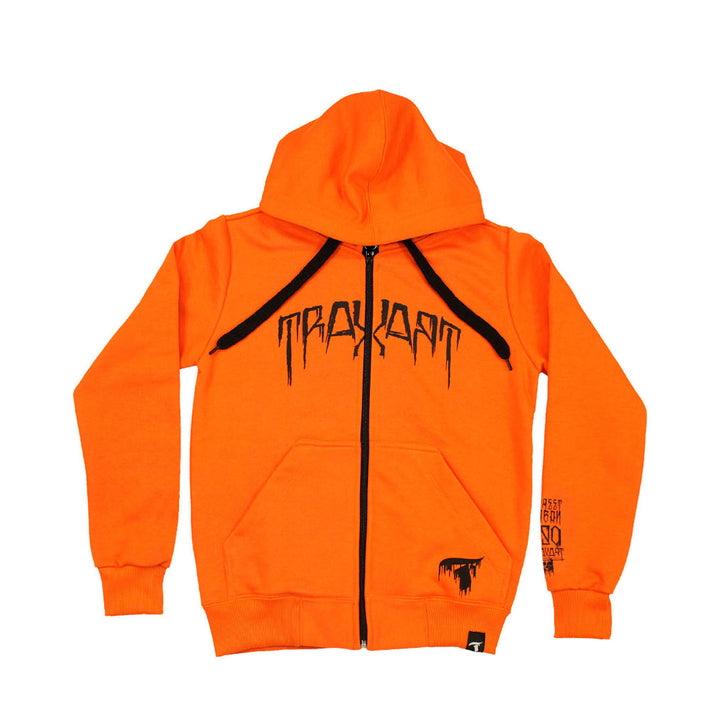 Moletom Aberto com Zíper Juvenil Laranja FA-047
