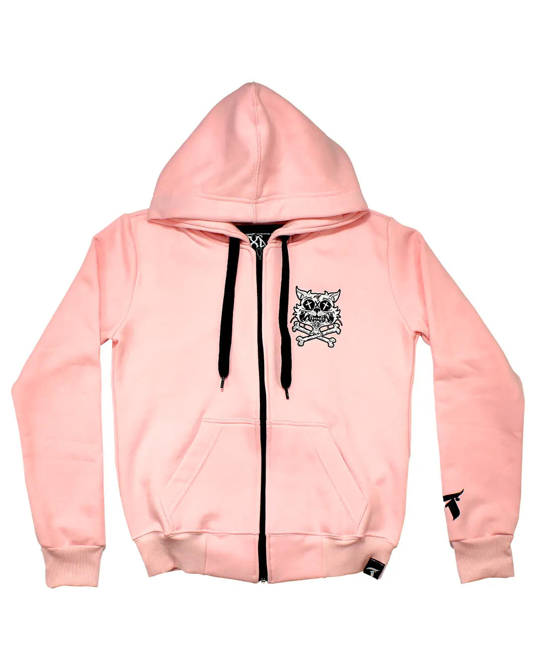 Moletom Aberto com Zíper Feminino Traxart Rosa Claro FA-023