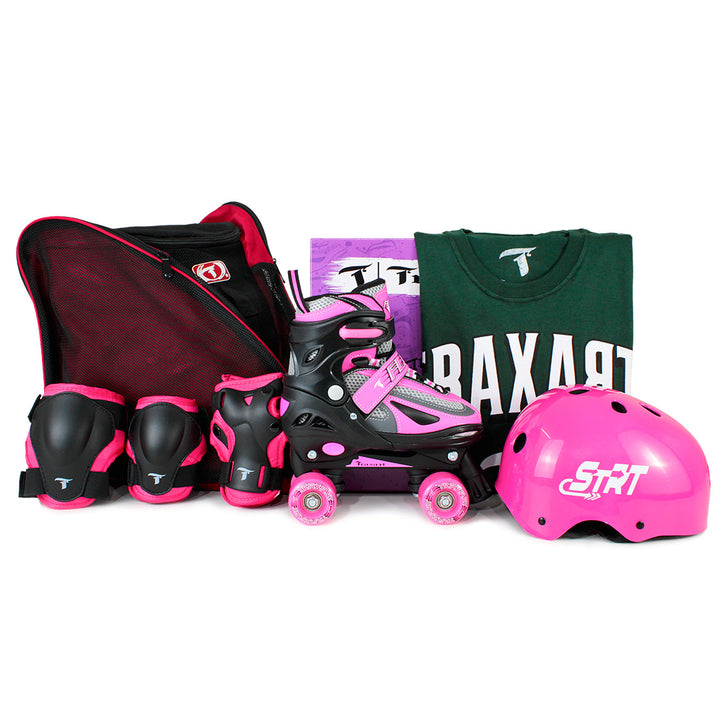 Kit infantil Flash Rosa com Mochila + (Brinde)