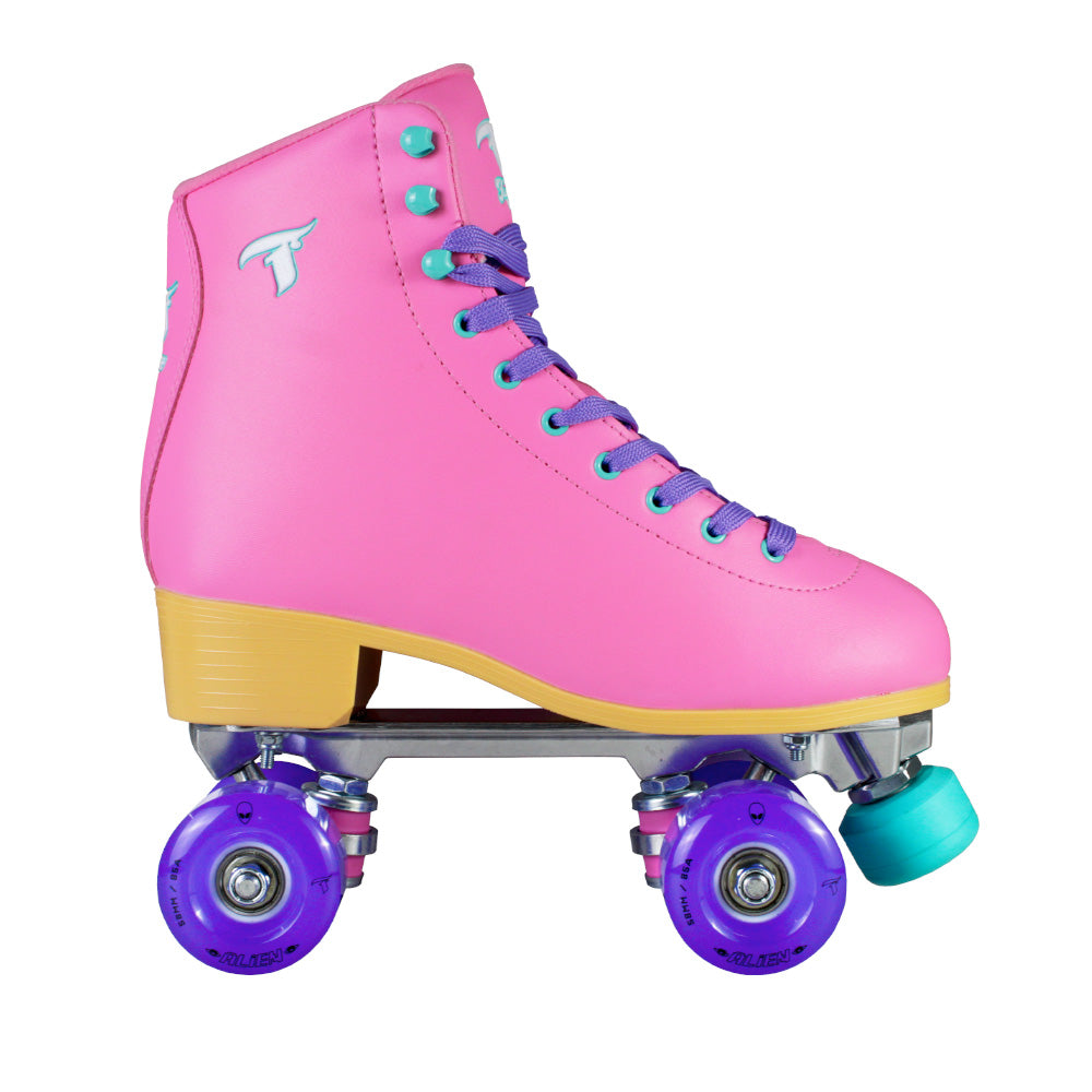 Patins Foxxy Rosa com Rodas de LED - Roxa