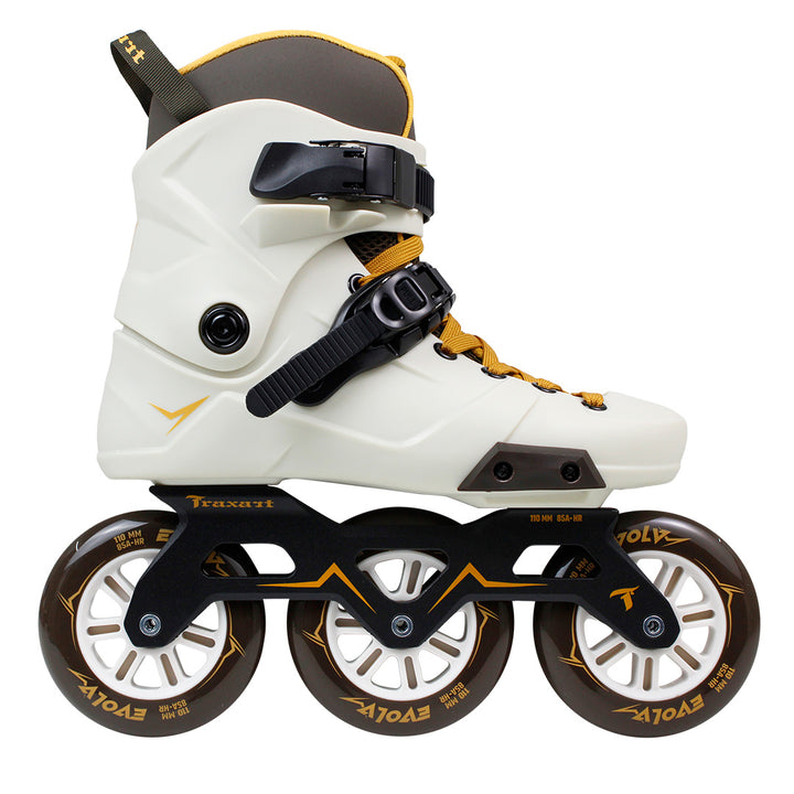 Patins Inline 3 Rodas EVOLV Marrom – 110mm HR ABEC-9 Cromo