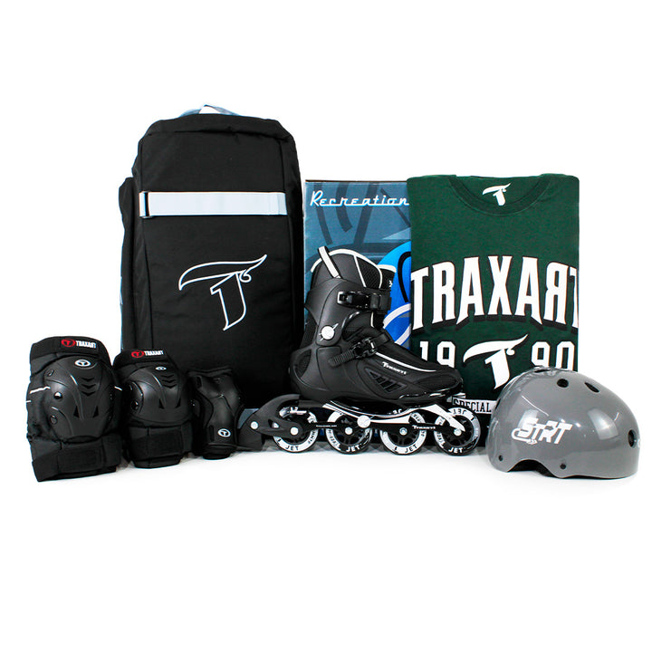 Kit Fitness Jet Preto com Mochila + (Brinde)