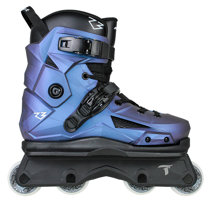 Patins R3 Azul Holográfico 2 em 1 - Street ou Freestyle