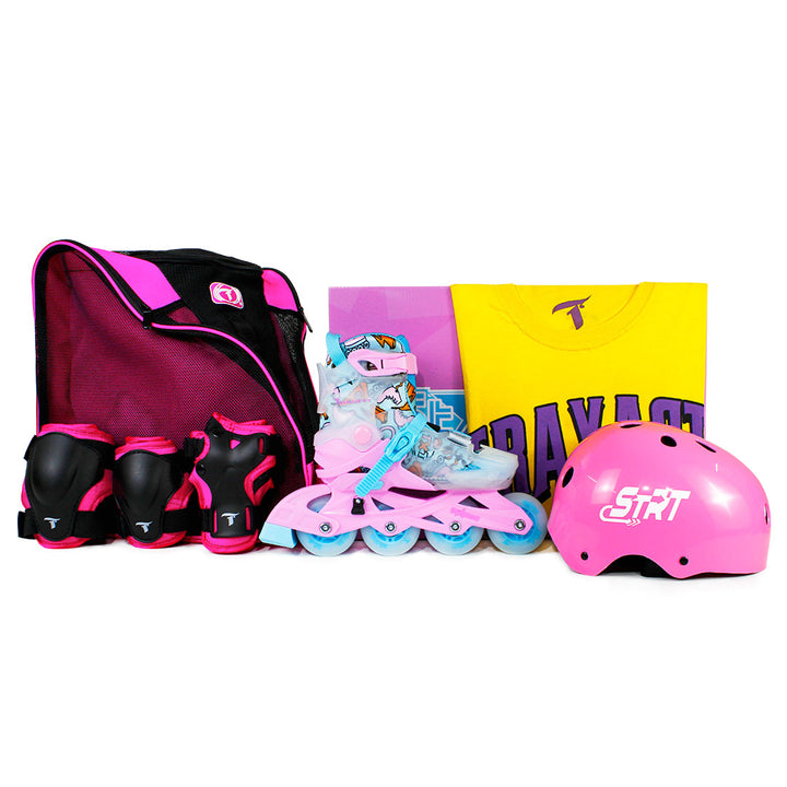Kit Completo Infantil StarLight Rosa com Mochila + (Brinde)