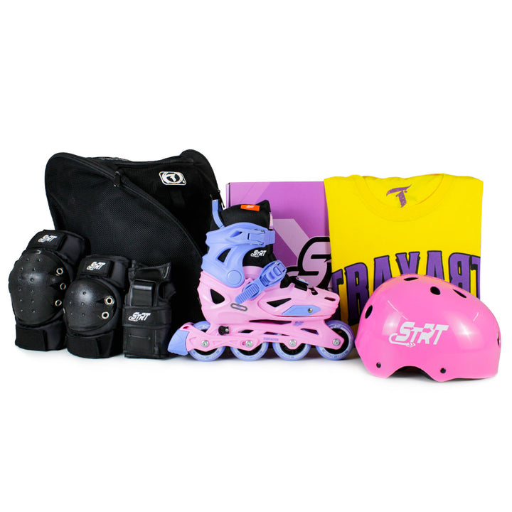 Kit infantil STRT Rosa com Mochila + (Brinde)