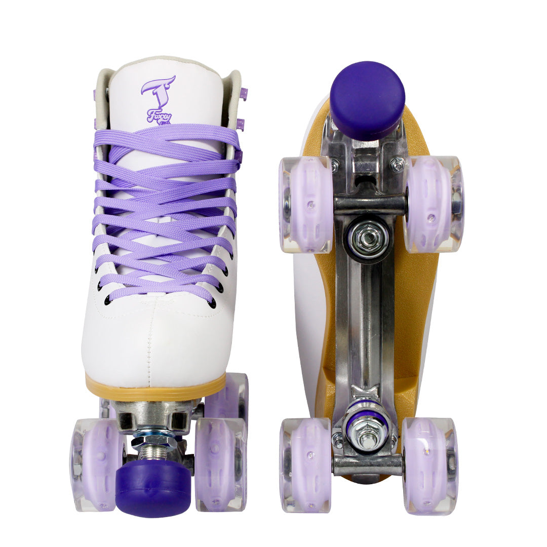 Patins Quad Foxxy LED Branco – 58mm ABEC-9