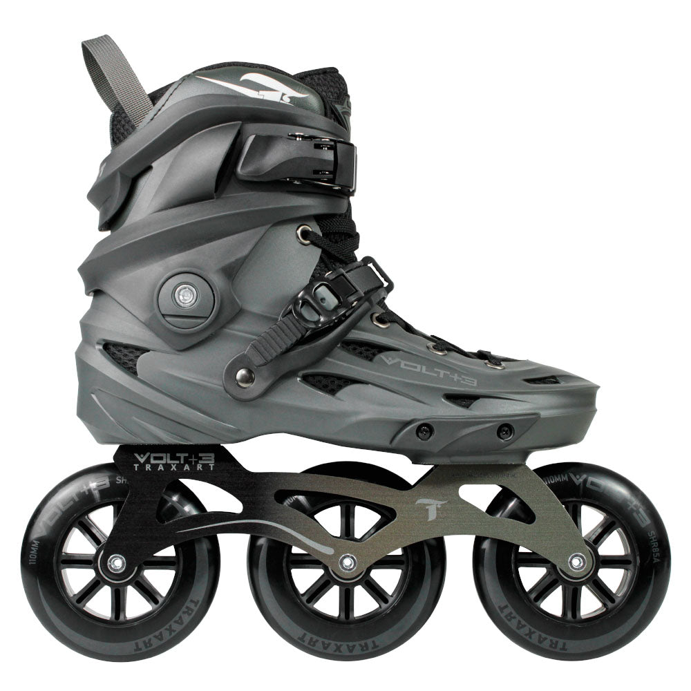 Patins Volt+ 3 Cinza - 110mm ABEC-9 Cromo