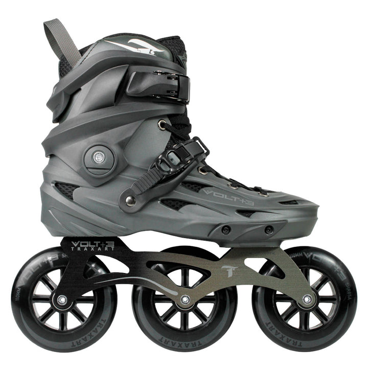 Patins Volt+ 3 Cinza - 110mm ABEC-9 Cromo