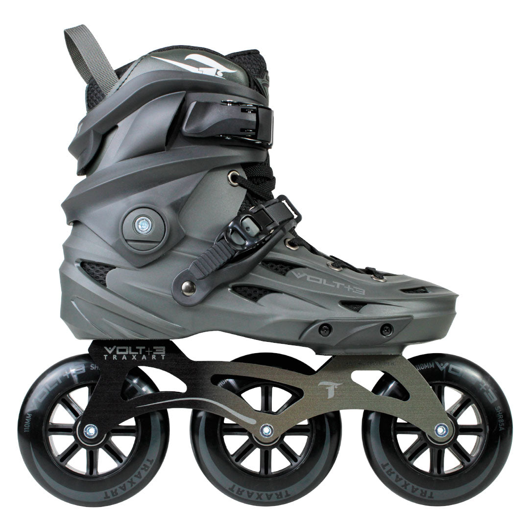 Patins Volt+ 3 Cinza - 110mm ABEC-9 Cromo