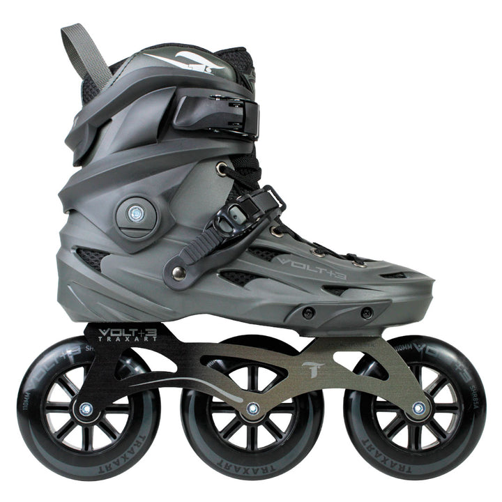 Patins Volt+ 3 Cinza - 110mm ABEC-9 Cromo