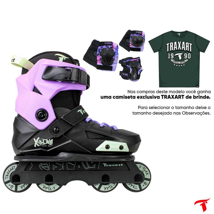 Patins Infantil X-Play Personalizado + Protetor GC-088