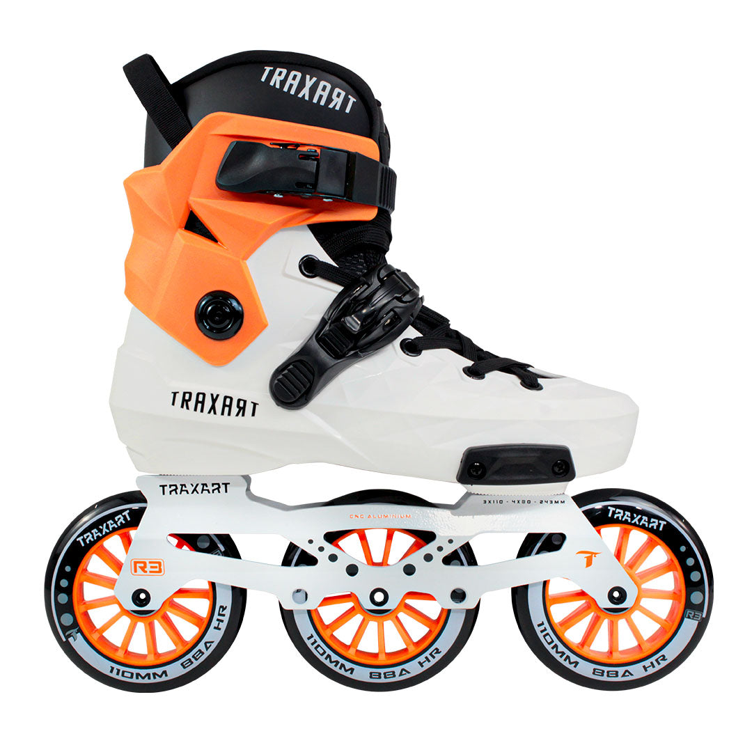Patins Custom Personalizado Branco e Laranja