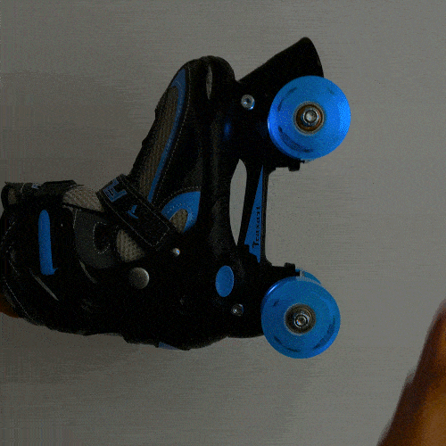 Patins Infantil Flash Azul com Rodas de Led Alien Azul- 58mm
