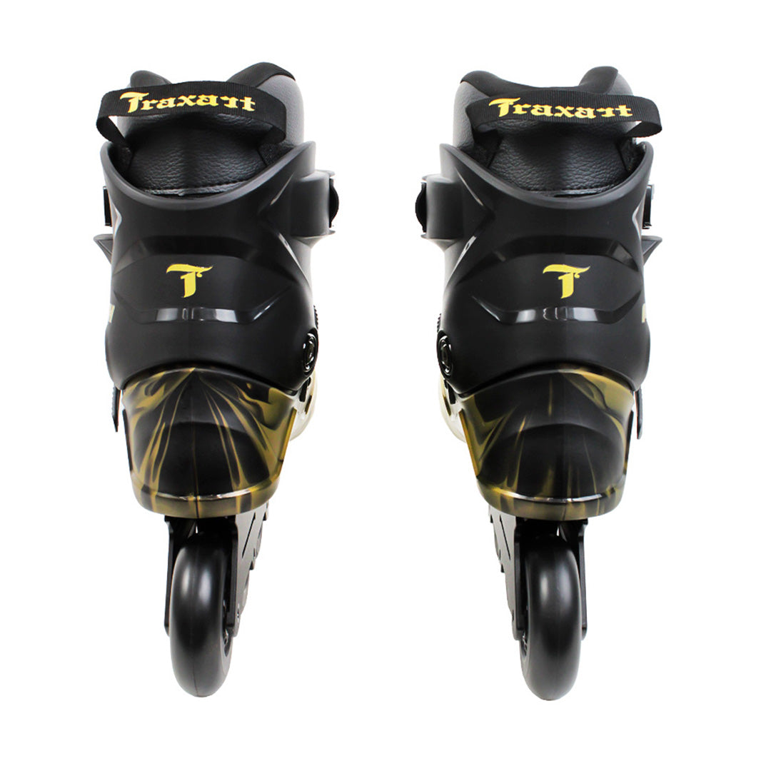 Patins Mesh Black e Gold - 80mm ABEC-9 Cromo