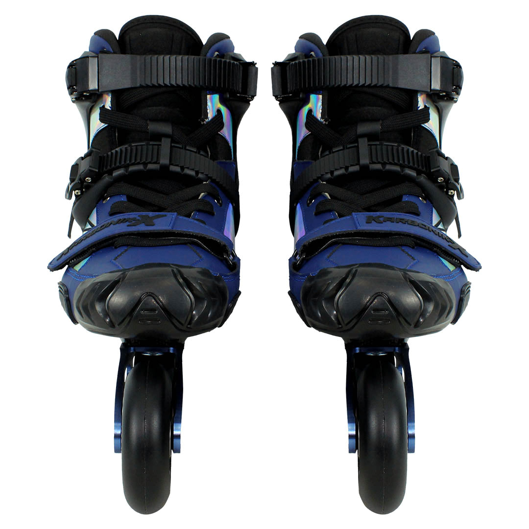 Patins Karbonik-X Azul - 80mm ABEC-9 Cromo