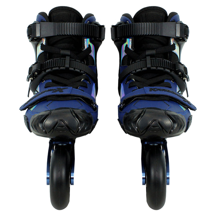 Patins Karbonik-X Azul - 80mm ABEC-9 Cromo