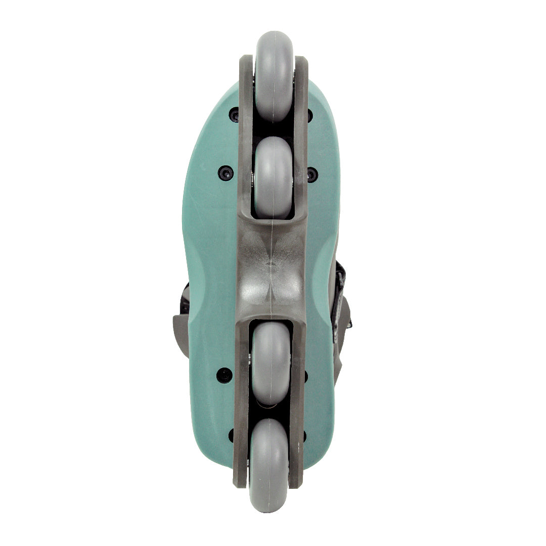Patins Atomix Cinza e Verde - 59mm ABEC-9 Cromo