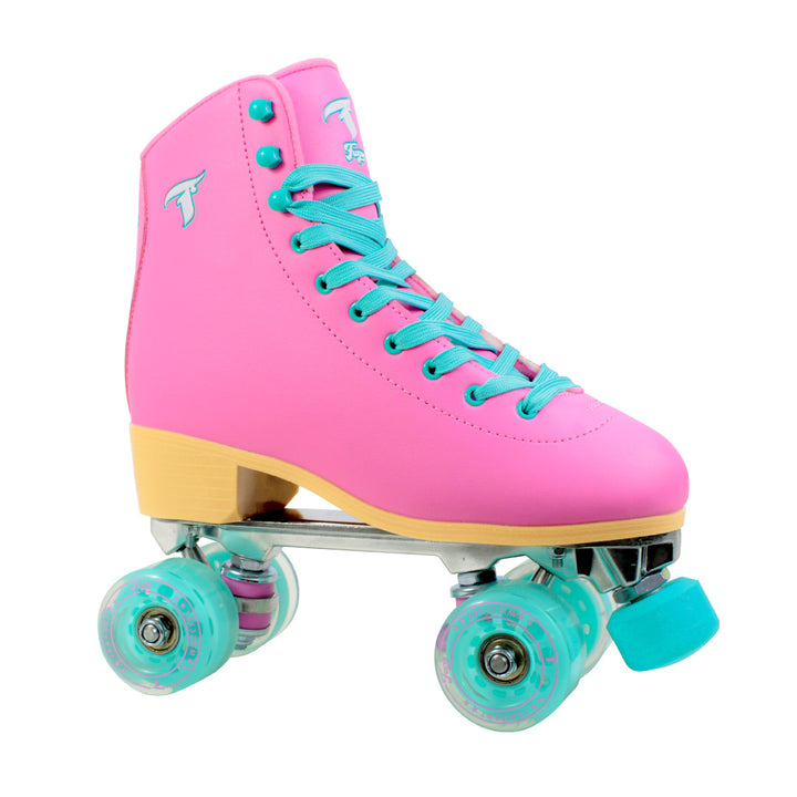 Patins Foxxy Rosa e Azul - 58mm x 32mm ABEC-9