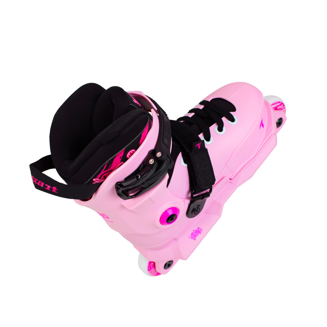 Patins Infantil Profissional Strike Rosa - 58mm ABEC-9