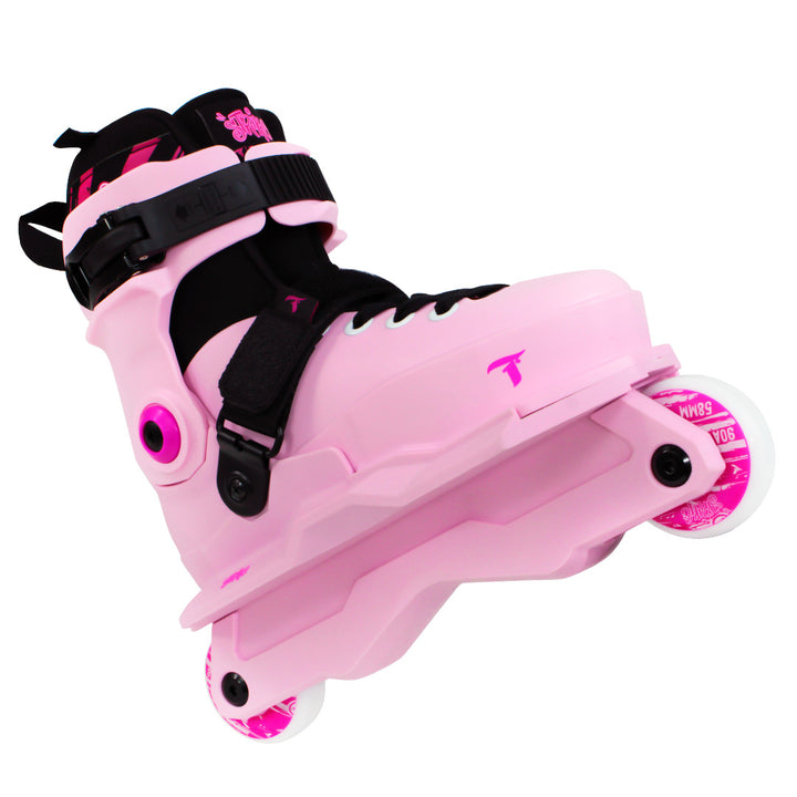 Patins Infantil Profissional Strike Rosa - 58mm ABEC-9