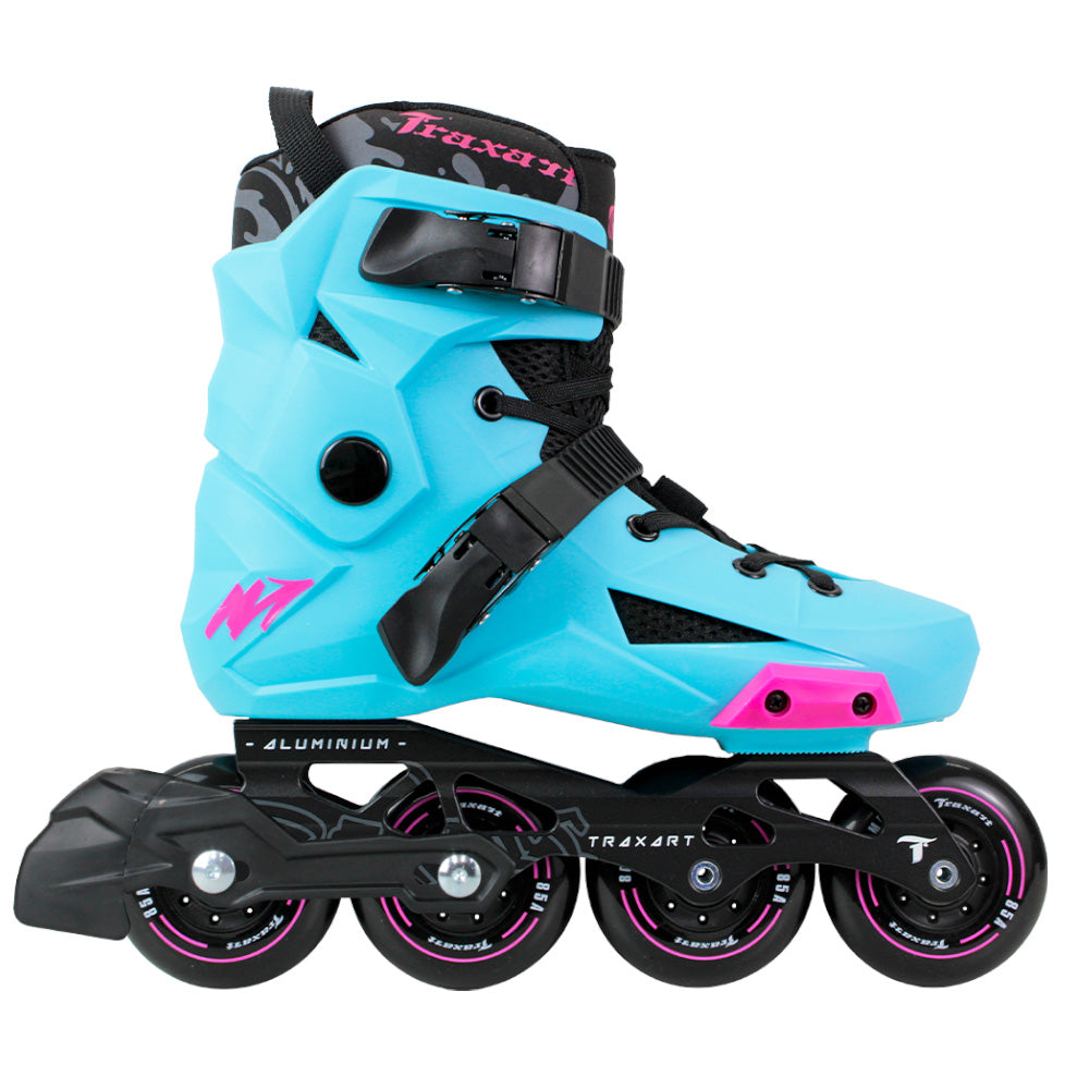 Patins Revolt Azul com freio - 80mm ABEC-9