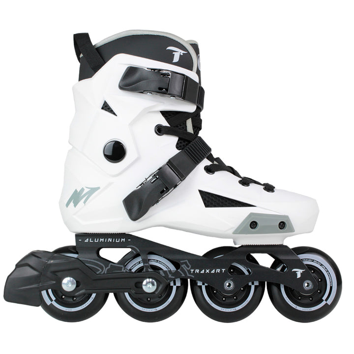 Patins Revolt Branco com freio - 80mm ABEC-9