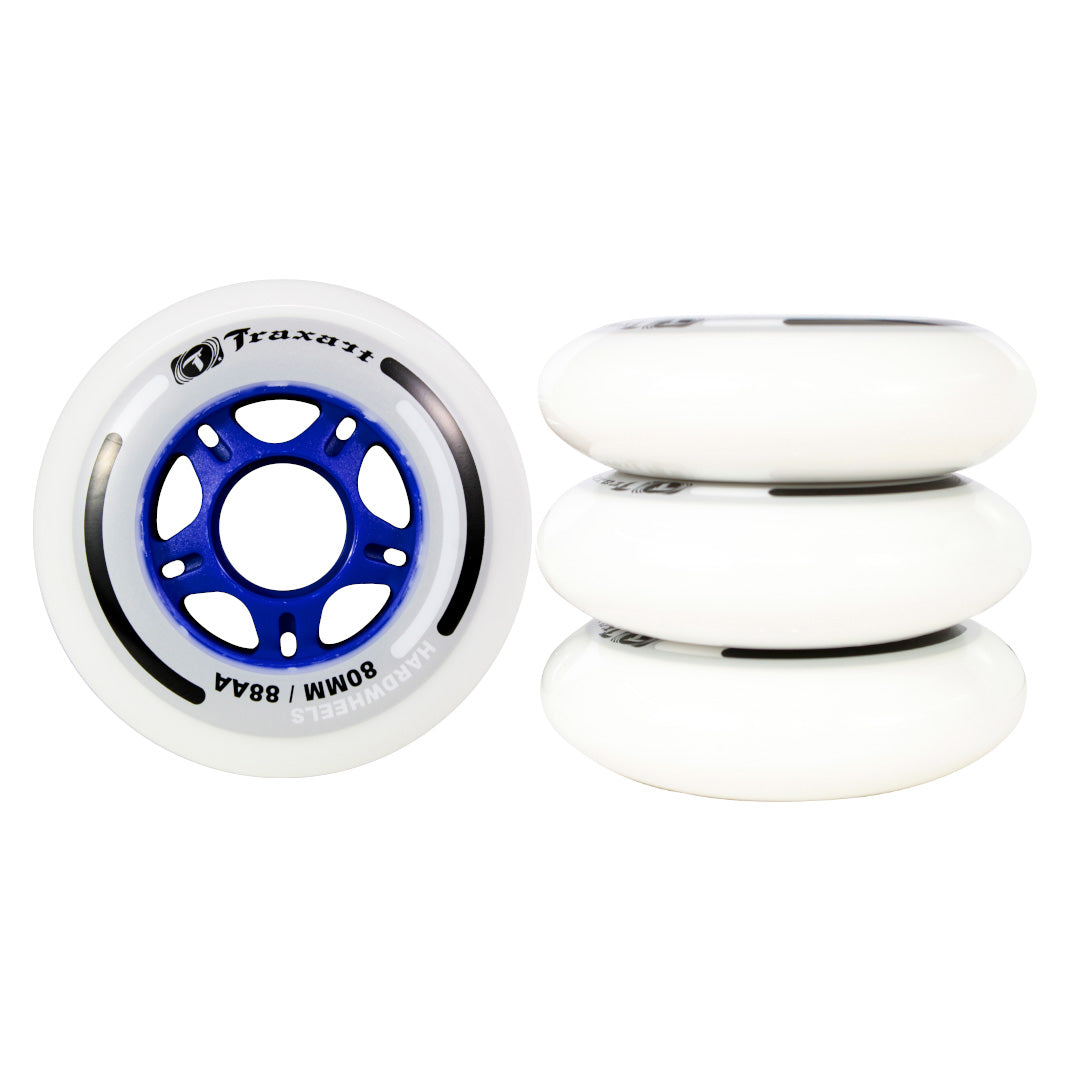 Jogo de Rodas Fitness Hardwheels 80mm/88AA - Branca