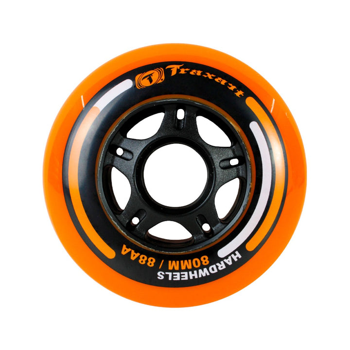 Jogo de Rodas Fitness Hardwheels 80mm/88AA - Laranja