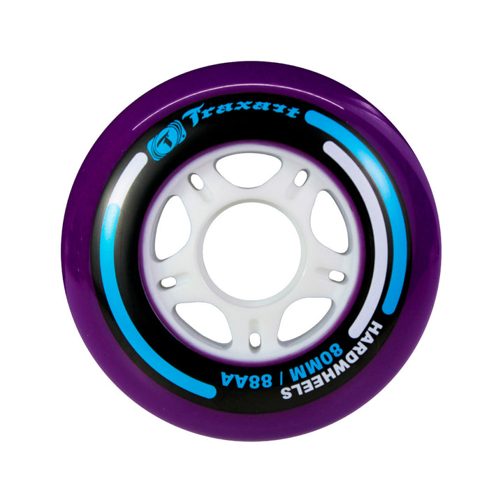 Jogo de Rodas Fitness Hardwheels 80mm/88AA - Roxa