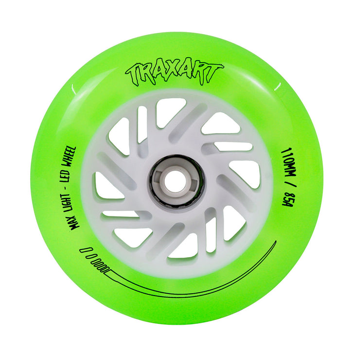 Jogo de Rodas LED Special Max Verde 110mm/85A