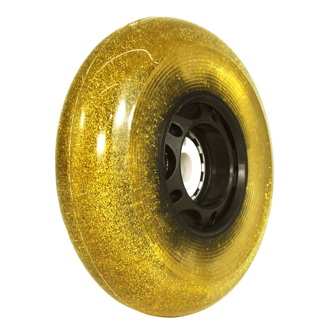 Jogo de Rodas Glitter LED Special Dourada 80mm/85A