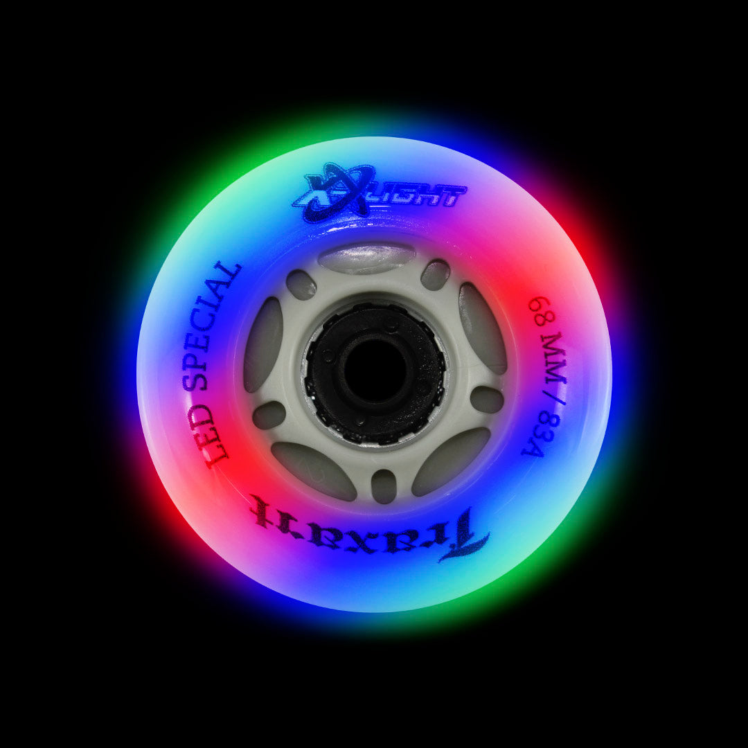 Jogo de Rodas LED Especial X-Light 68mm